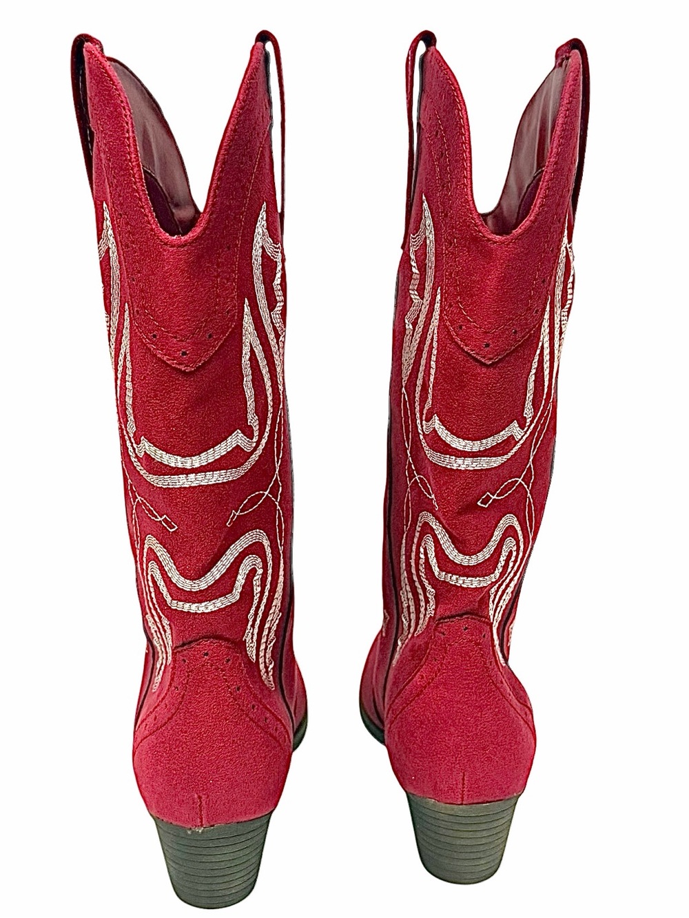 Sugar Tammy Western Cowboy Boots Red Women’s Size 9M Pointed Toe Pull On - Picture 3 of 8